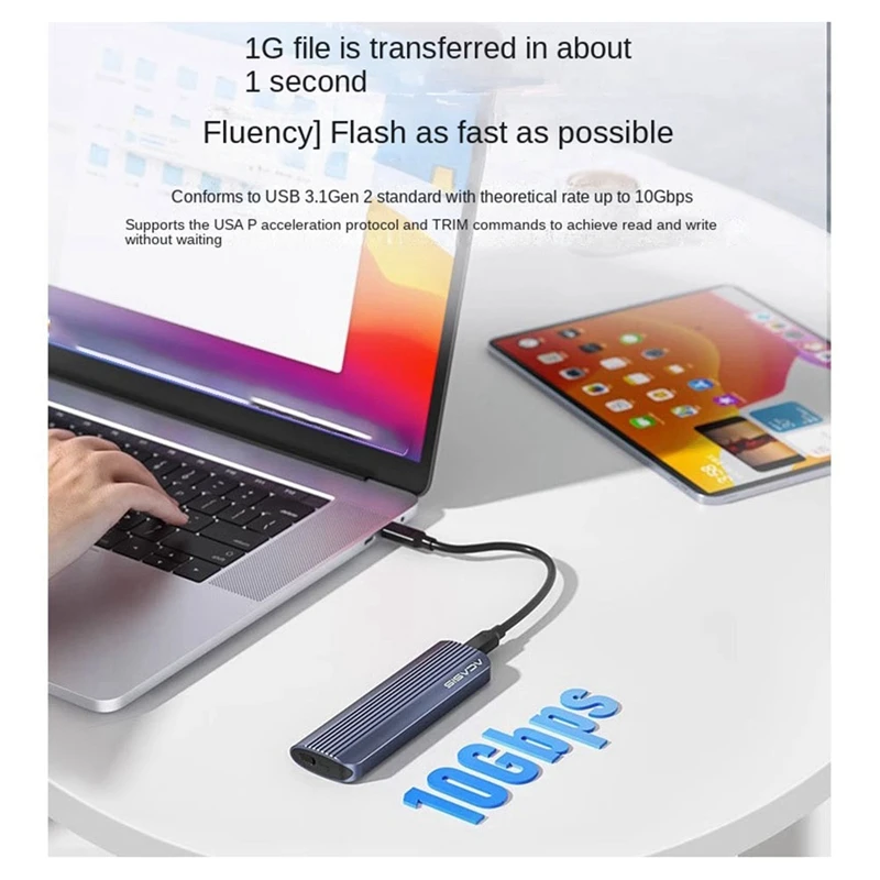 

Корпус ACASIS M2 SSD M.2 Nvme SATA SSD Адаптер корпуса Внешний корпус 10 Гбит/с Корпус для жесткого диска Max