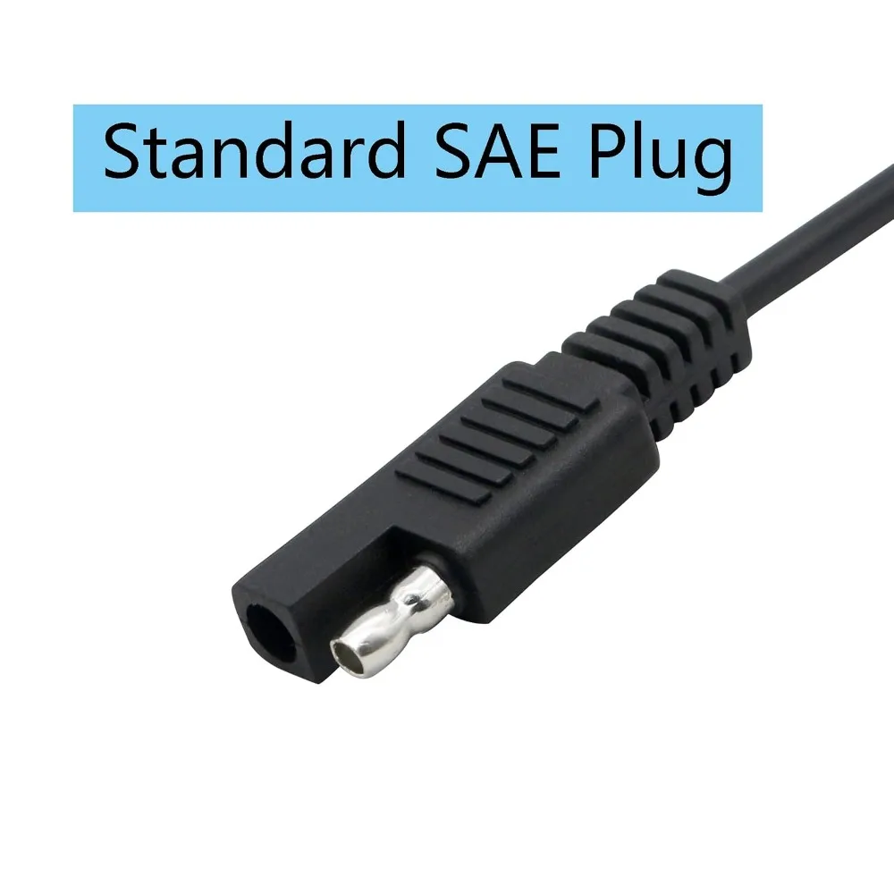 20AWG SAE Plug to DC5.5x2.1mm Female Converter Adapter Cable, SAE to DC Connector YOUCHENG for Cars, Motorcycles, Solar Panels