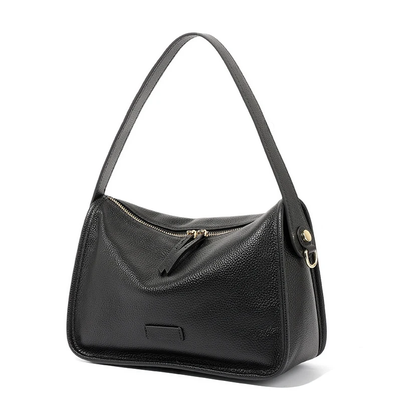 

Women's Retro Cow Genuine Leather Shoulder Bags Female Natural Cowhide Casual Crossbody Bag Ladies Fashion Commuting Handbags