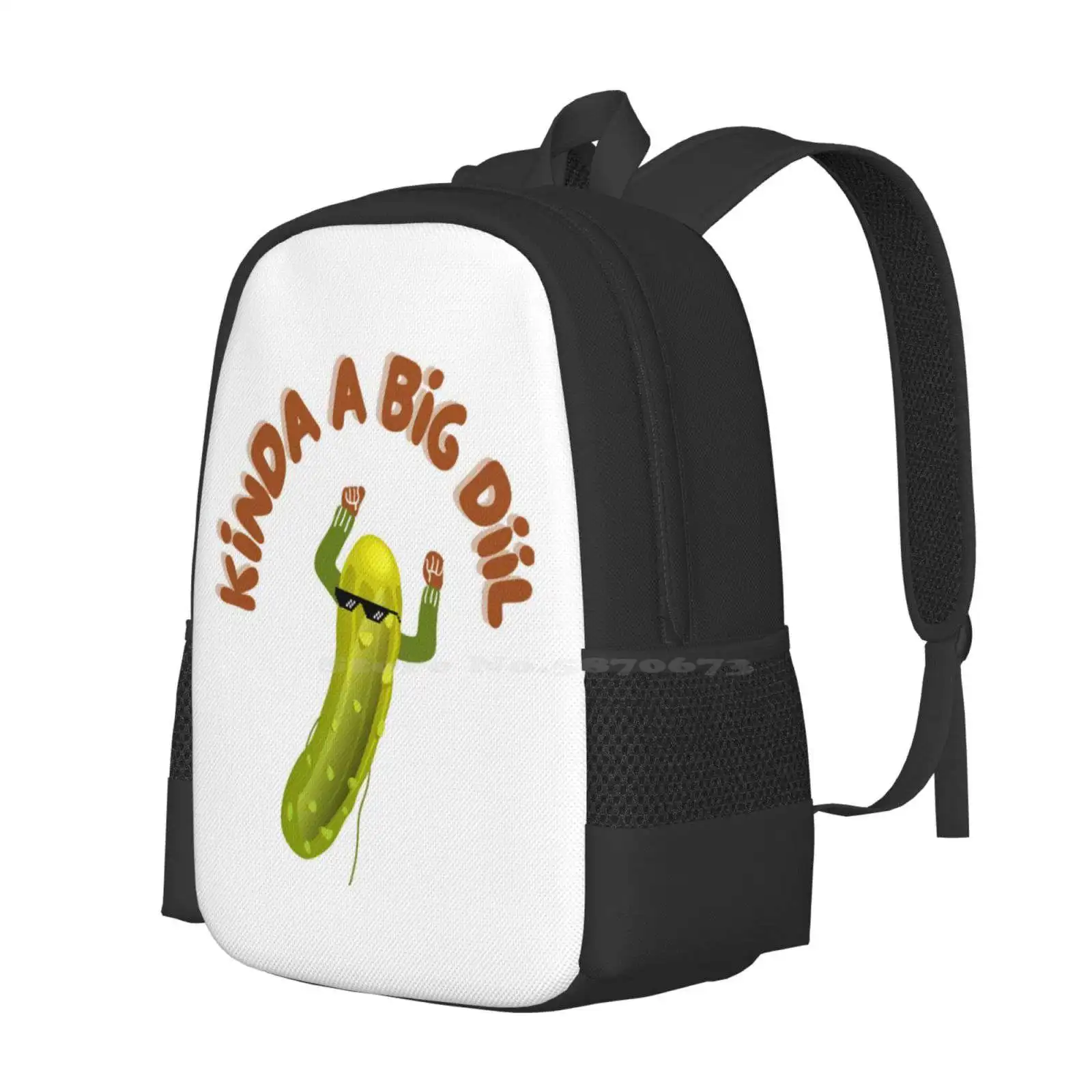 Kinda A Big Dill | Funny Pickleball | Big Deal | Pickleball Funny | Funny Pickleball Sayings Hot Sale Schoolbag Backpack