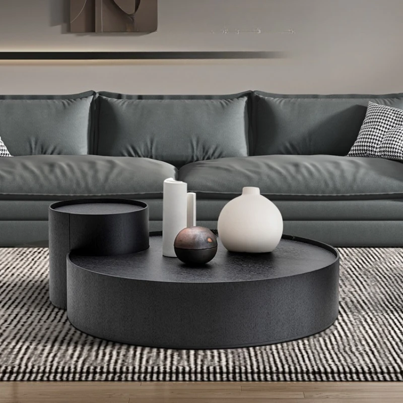 

Small-sized Living Room Coffee Tables Light Luxury Round Modern Minimalist Coffee Table Creative Combination Furniture ChaJi JTC