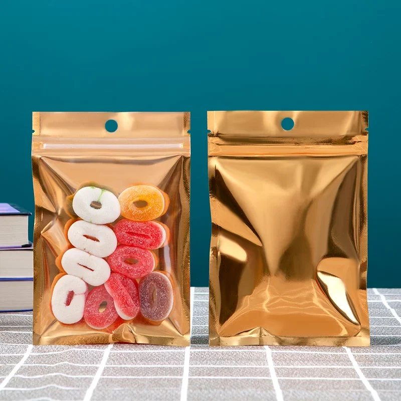 맞춤형 로고 골드 알루미늄 호일 자동 밀봉 봉투 100 - Food Snacks Logos 리뷰 및 가격