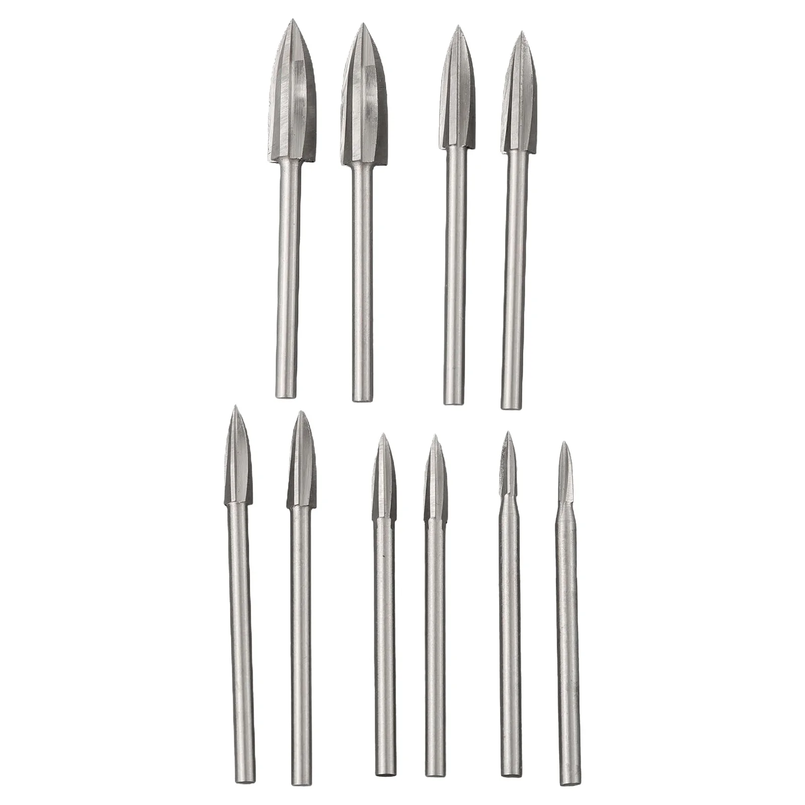 Wood Carving Drill Bits Set 3mm Shank For Dremel Rotary Tool Woodworking Accessories Wood Crafts Engraving Milling Bit 5/6/10Pcs