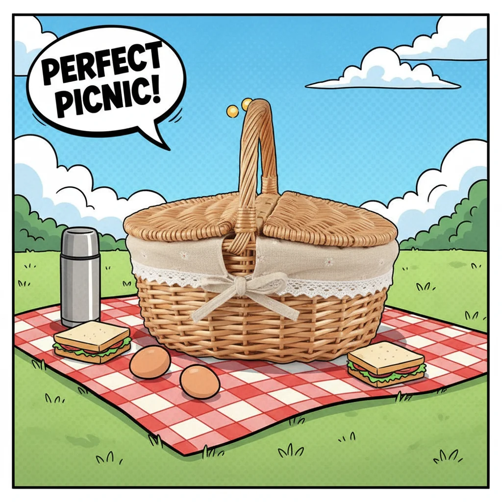 

Плетеная корзина для пикника ручной работы, многофункциональная корзина для хранения из ивы с ручкой, для кемпинга на открытом воздухе, для фруктов, для пикника