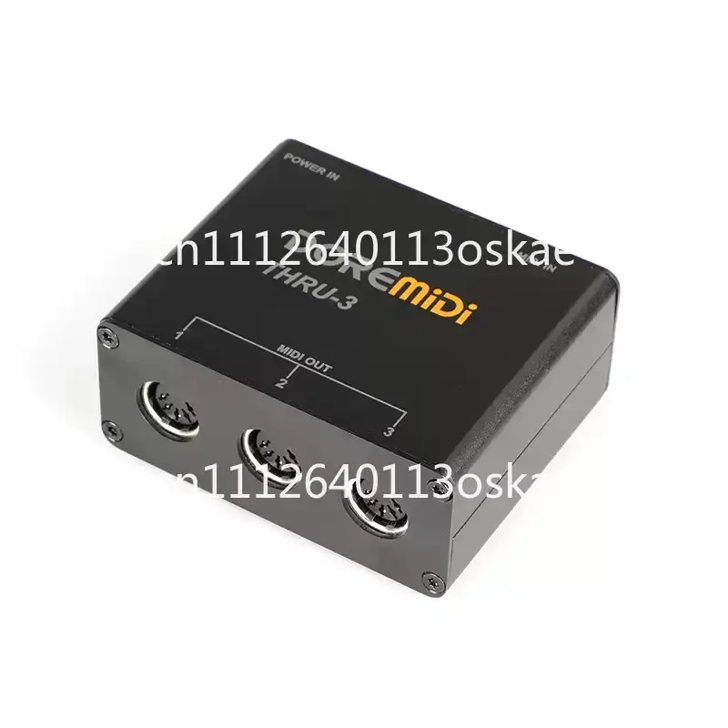 New MIDI THRU-3 BOX Controller 3-way 1-in 3-out MIDI Spliter MIDI Splitter