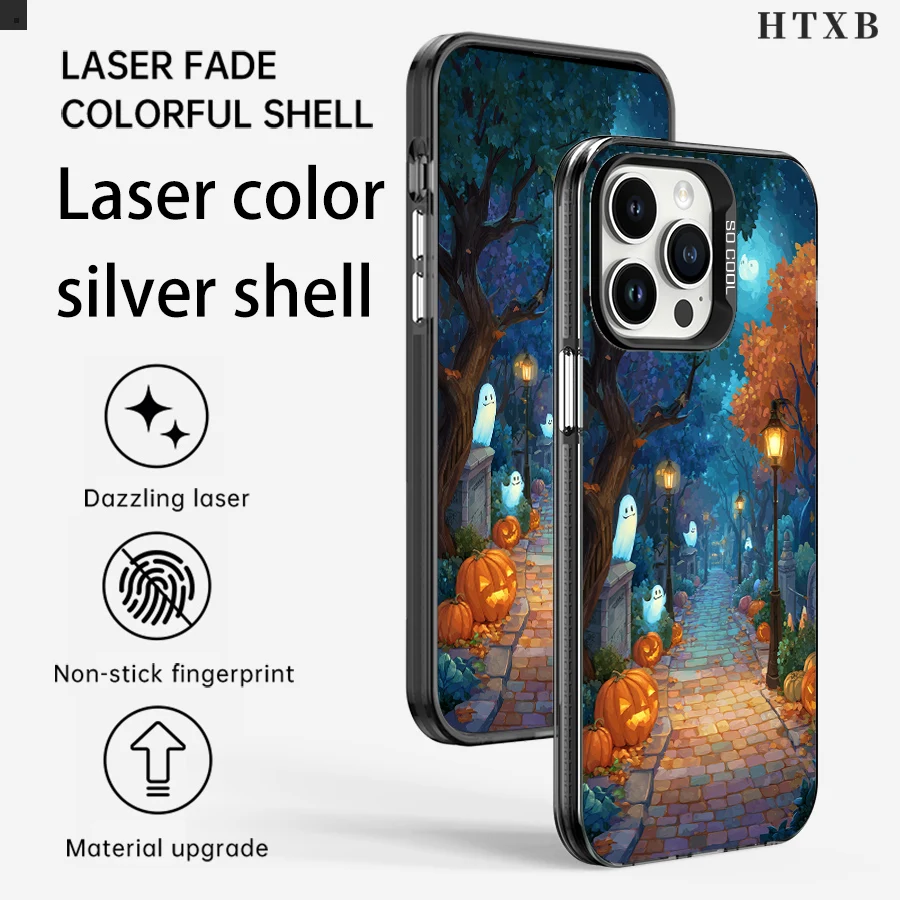 

Телефон Moonlit Ghost Pumpkin Path для iPhone от 17 до 11 Pro Max Plus