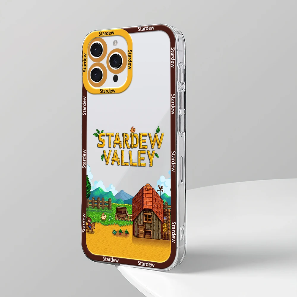 Game S-Stardew Valley Phone Case for Samsung S24 S23 S22 S21 A55 A54 FE PLUS ULTRA Transparent Bezel Cover