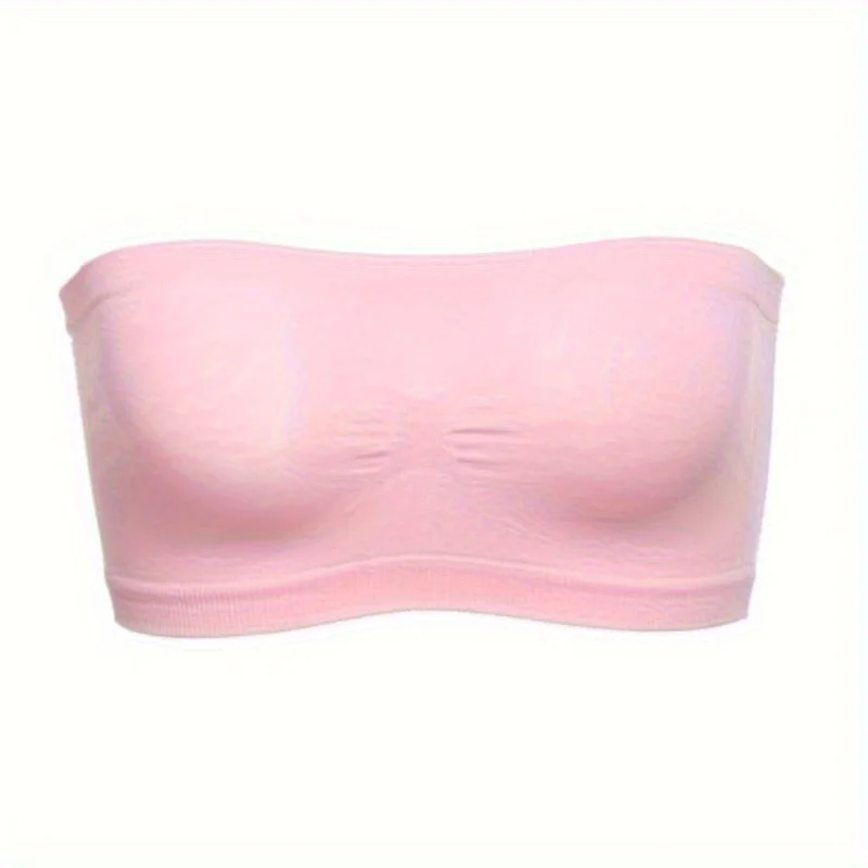 Women’s Strapless Bandeau Bra Soft Stretch Breathable Seamless Mesh No Underwire Comfortable Summer Everyday & Formal Wear image 4