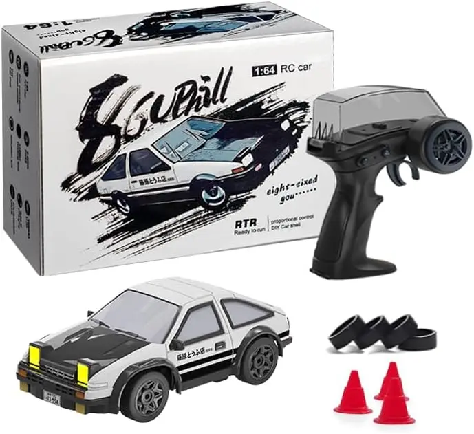 

Радиоуправляемая дрифт-машинка в масштабе 1/64, мини-спортивная машина 2,4 ГГц, модель радиоуправляемого грузовика 4WD, полностью пропорциональное управление, с функциями