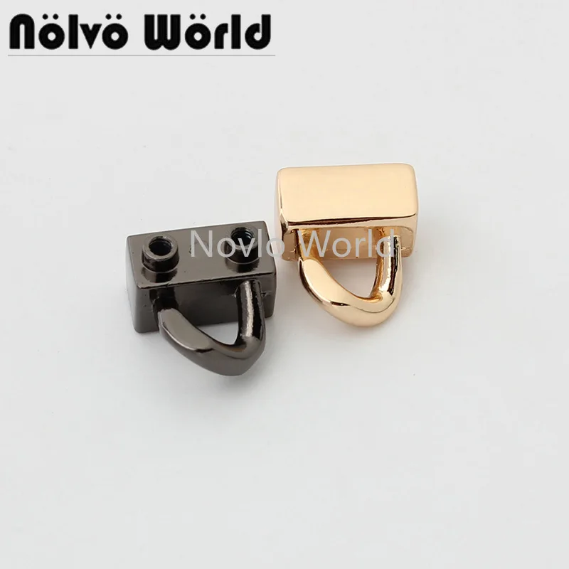 

10-50pcs 4 colors 16x6mm zinc alloy bag connector buckle for woman leatherbag personalized fashion buckles accessories