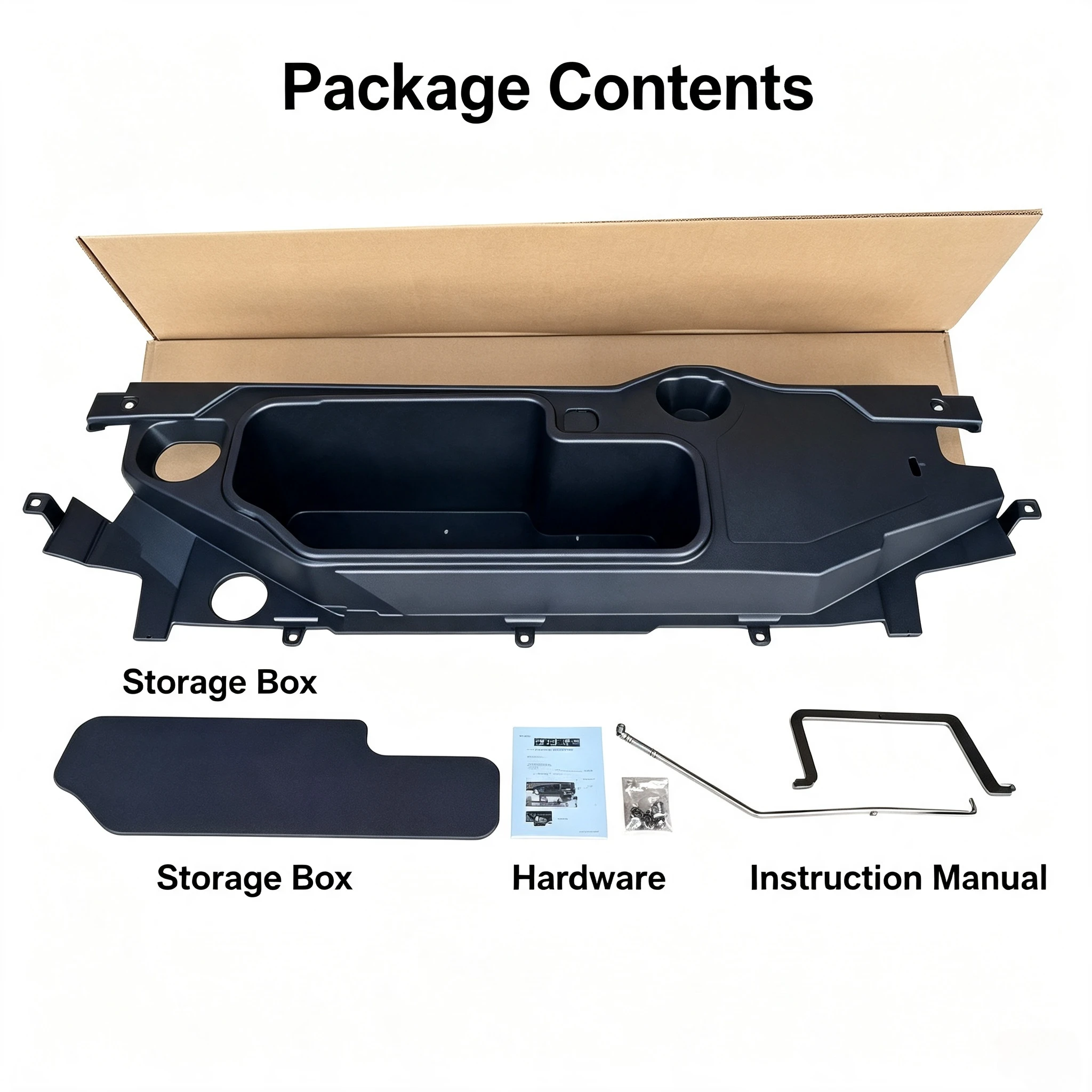 Car Front Trunk Storage Box Organizer Waterproof Dustproof Storage Container for Frunk Interior Accessories Organizing