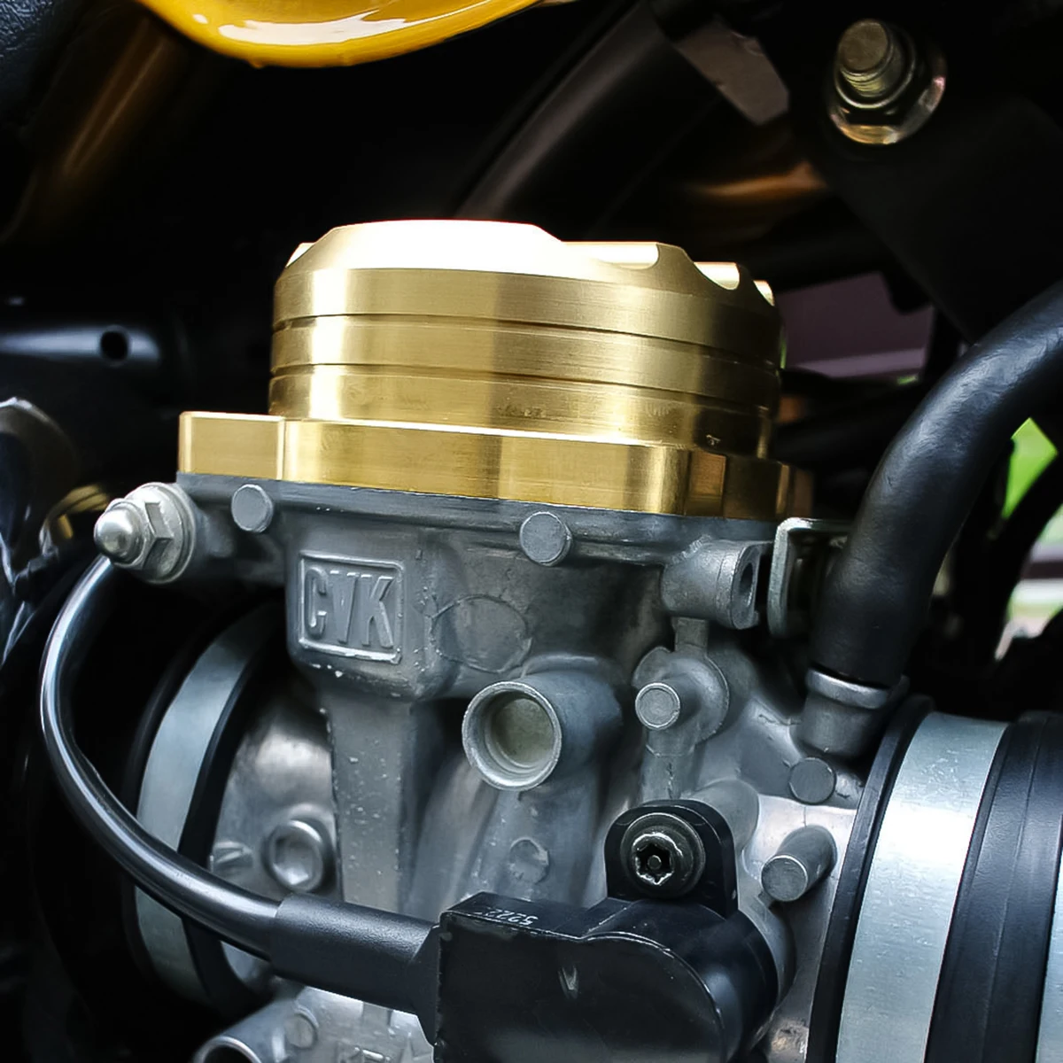 For Triumph Bonneville Scrambler Thruxton 900 2008-2015 Injection Carburetor Cover Ripple Brass Carb Tops Motorcycle Accessories - view 5