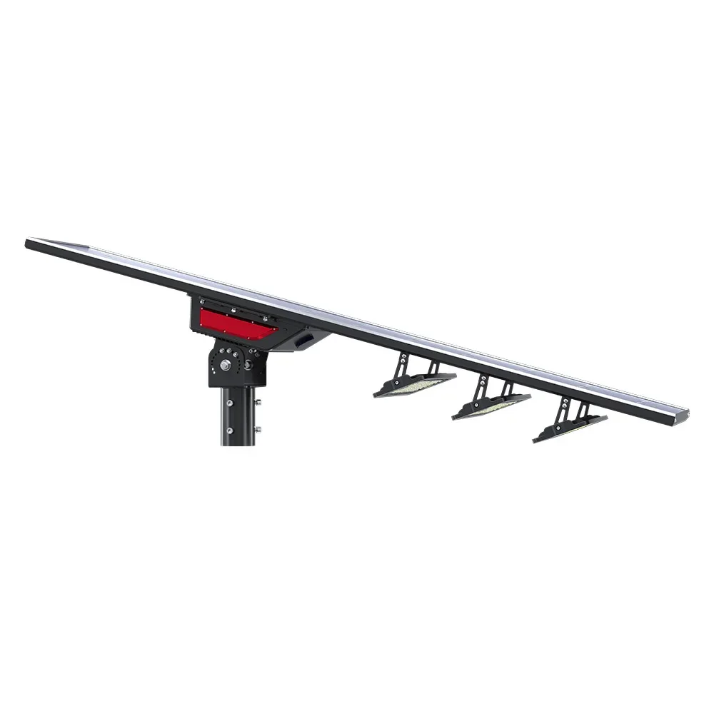 Intelligent lamp, outdoor solar LED light with adjustable 180-degree angle