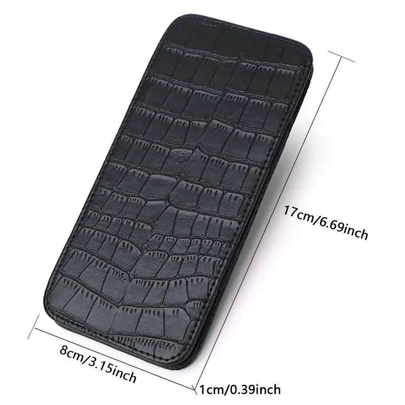 طويل التمساح طباعة المال كليب الرجال متعددة فتحة بولي Leather حافظة بطاقات جلدية منظمة وثائق السفر بلون المرأة المحفظة #4