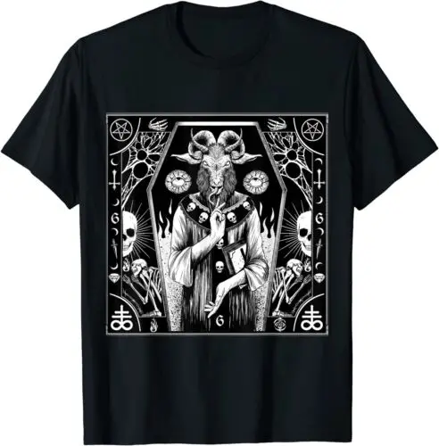  Dark Goat Pentagram Baphomet Design Great Gift Idea T-Shirt S-3XL