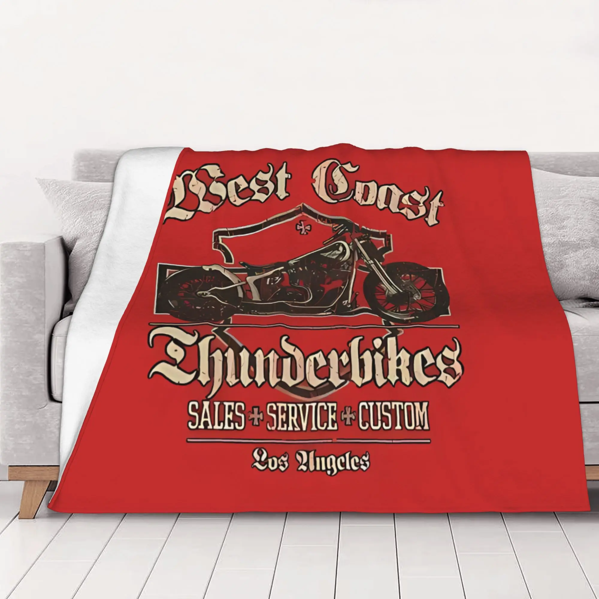 1PC home Cutecore Classic  West Coast Choppers Blanket Super Cosy Plush Home Living Room Sofa halloween