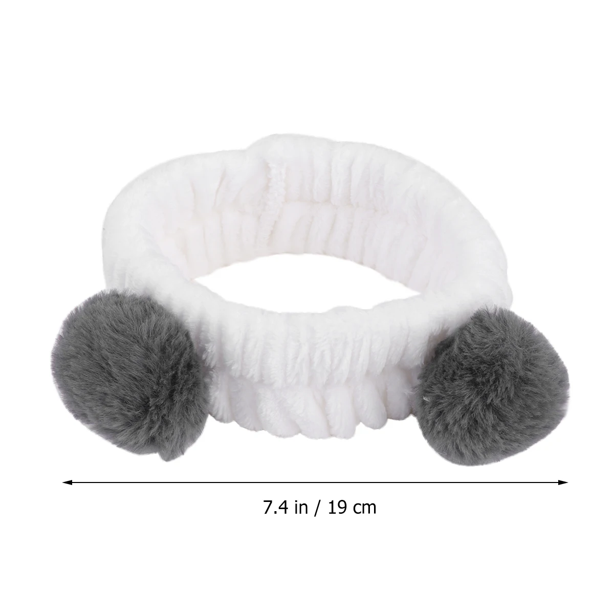 

2Pcs Hoops Flannel Headbands Elastic Headdress Breathable Comfortable Water Absorbent Hair Band Protect Hair Washing Face