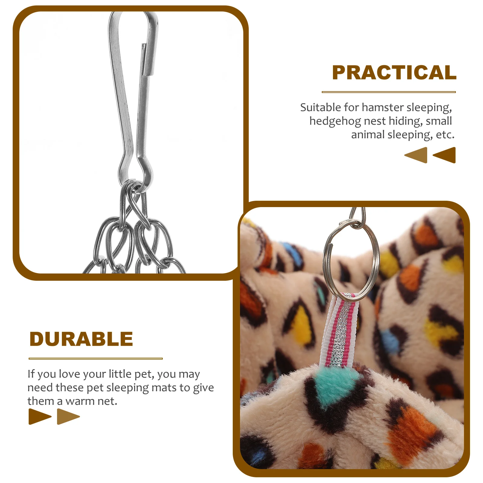 

Hamster Hanging Nest Warm Sleeping House for Small Pets Cozy Comfortable Hideout for Hedgehog Squirrel Guinea Pig Chinchilla