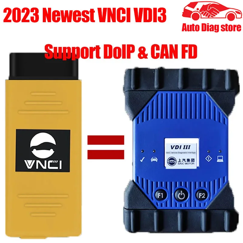 

New VNCI VDI3 VDI 3 For Roewe MG Wuling Maxus Automotive Diagnostic Tool Support WIFI USB WLAN And CAN FD and DoIP