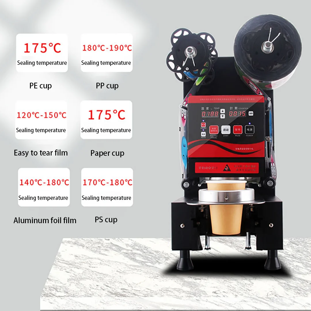 Plastic paper cup universal bubble teacup sealing machine 90/95 caliber - milk tea machine
