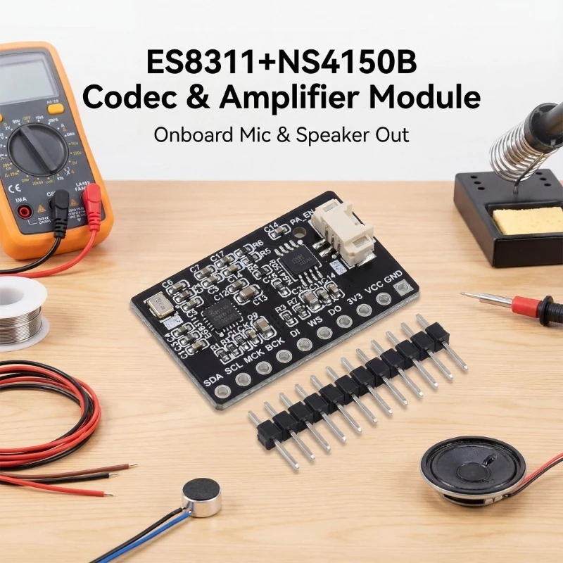 Compact ES8311+NS4150B Digital Audios Board For Easy Integration And High Clear In Portable And Intelligent Devices 