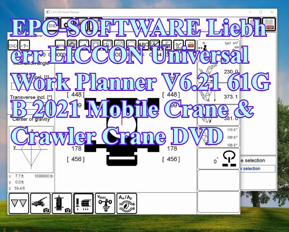 

EPC-SOFTWARE Liebherr LICCON Универсальный рабочий планировщик V6.21 61 ГБ 2021 Мобильный кран и гусеничный кран DVD