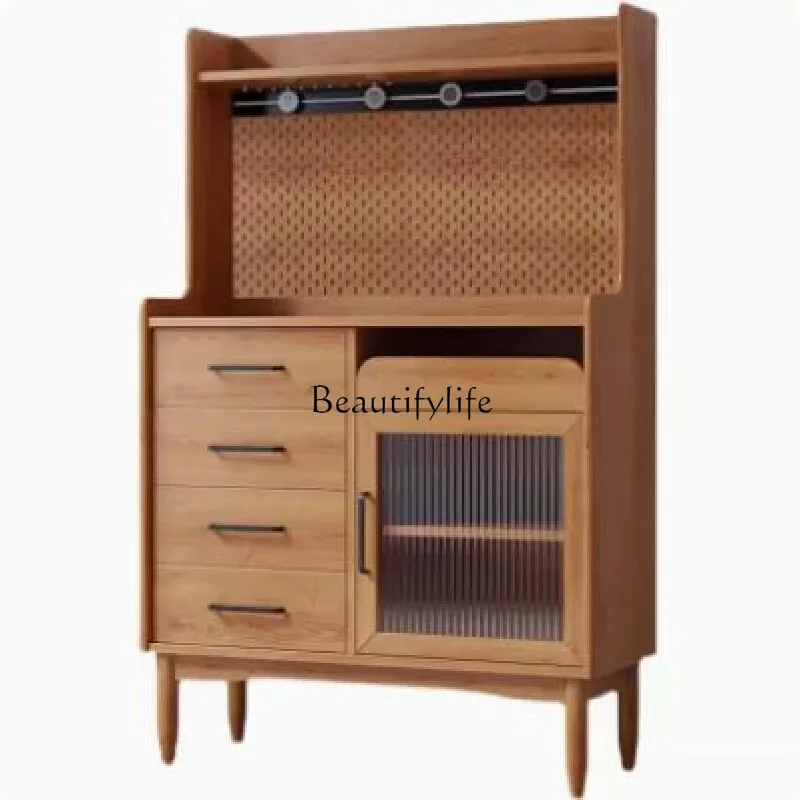 

FG40Solid Wood Sideboard Integrated Wall Nordic Simple Modern Multi-Functional Locker