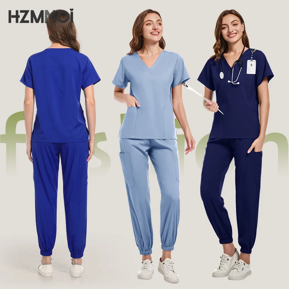 Hospital Surgical Clothes Medical Uniform Women Scrub Set Doctor Nurse Accessories Dental Clinic Scrub Set Beauty Salon Workwear