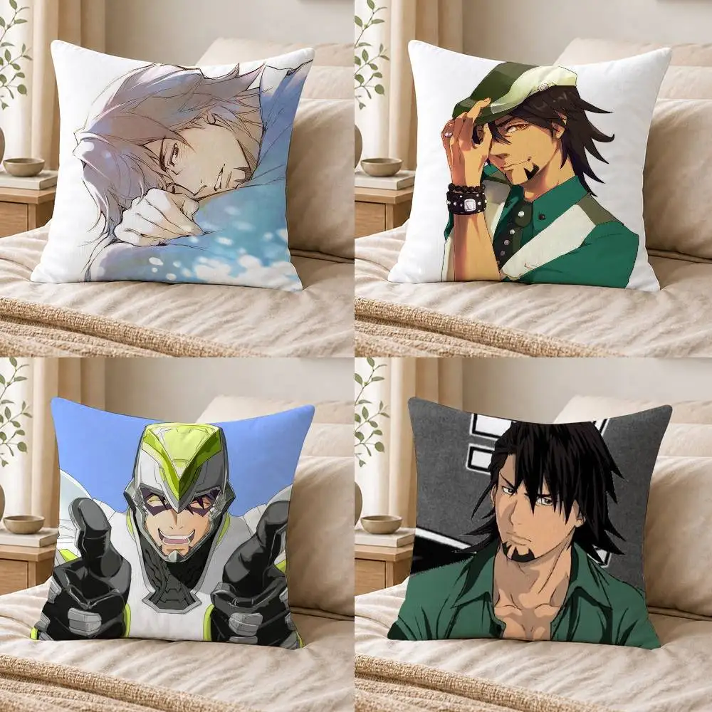 Tiger Bunny 2 Double-sided Printed Square Decorative Cushion Cover for Sofa Living Room Home Decor