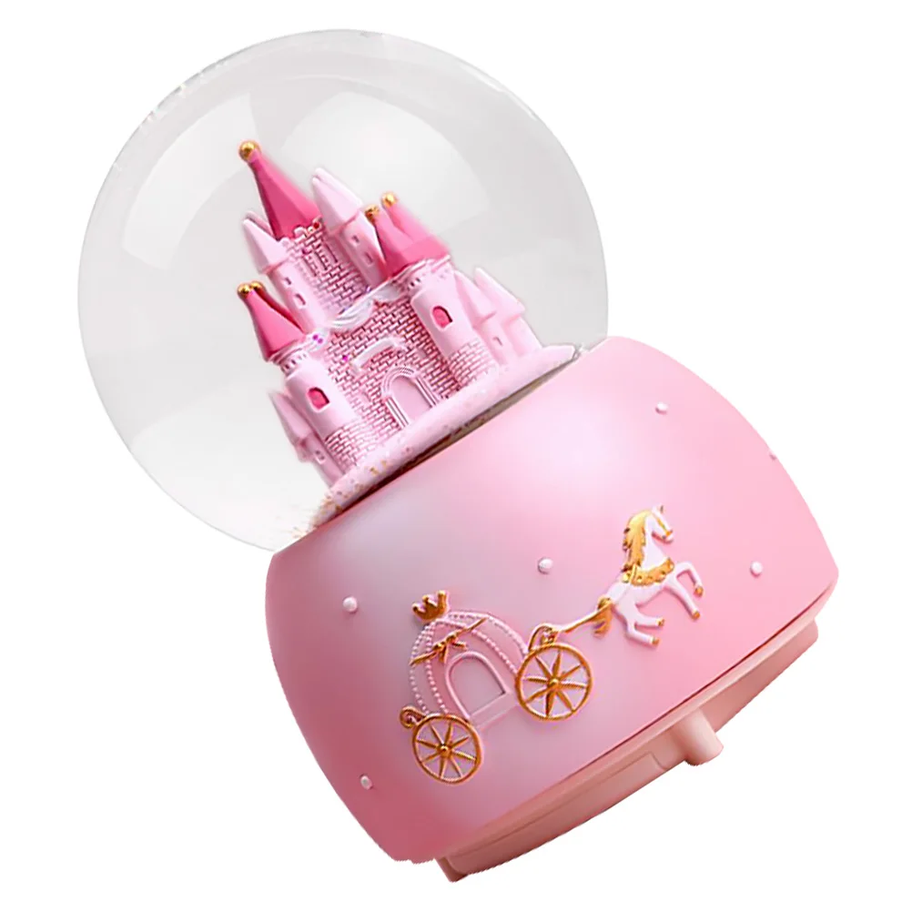 

1pc Music Box Home Decor Gift Gift Party Snow Globe For Girls Snow Globe Crystal Glass Ball Idea Party DIY Decoration