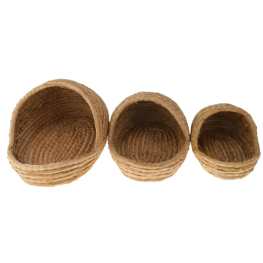 Blesiya Straw Handcraft Nest for Pet Small Animals Birds / Gerbil / Bunny