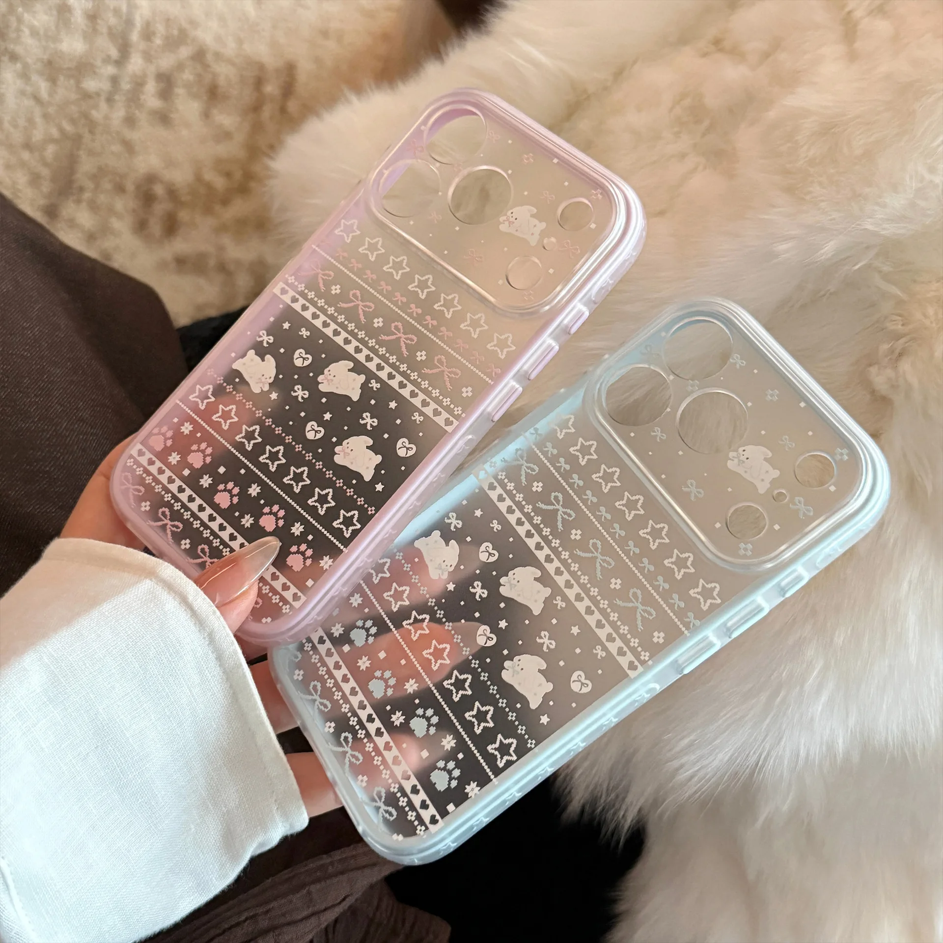 Kore Çizgi Film Tavşan Desenli - Clear Shockproof Bumper Case incelemesi ve fiyatı
