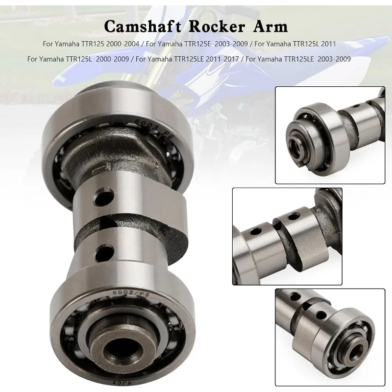 

Camshaft Shaft Rocker Arms for Yamaha TTR125 2000-2004 TTR125E 2003-2009 TTR125L 2000-2009 TTR125LE 2011-2017 TTR125LE 2003-2009