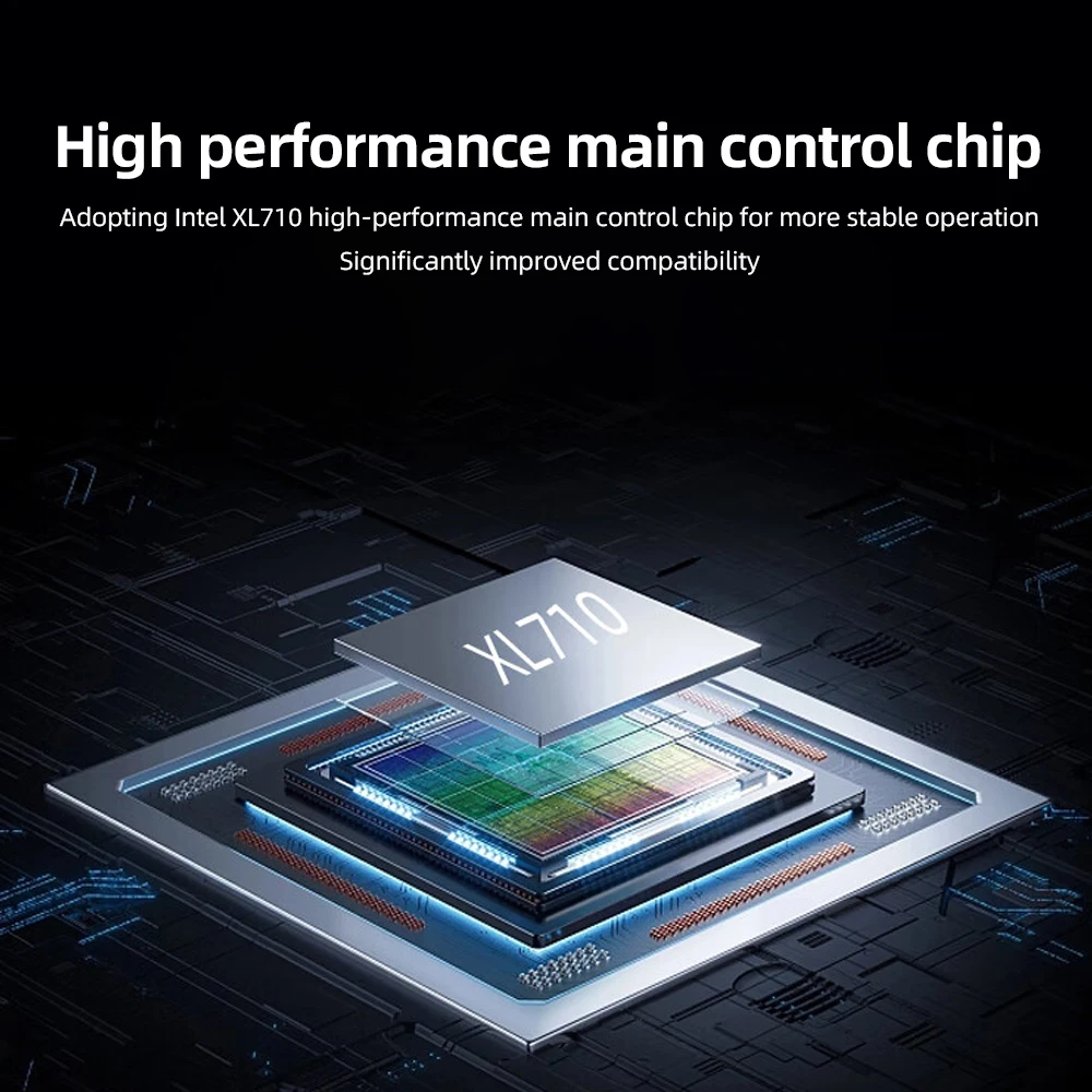 Adipcom EFT-147SG Scheda di rete PCIe a 4 porte 10GbE Adattatore bus host a canale in fibra HBA Scheda di acquisizione immagini per apparecchiature in fibra ottica