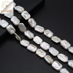 Natural Freshwater Baroque Rectangular Pearls Beaded Loose Spacer Beads for Jewelry Making Diy Bracelets Necklaces Accessories