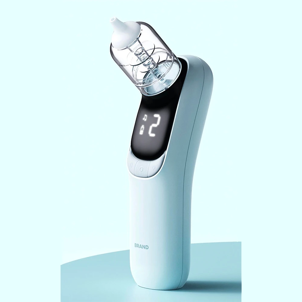 Digital Electric Nasal Aspirator for Kids Colorful Music Baby Nose Suction Device Anti-Backflow Clear Nasal Blocks for Children