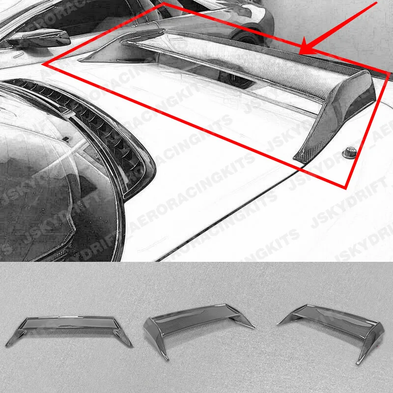 

For Honda ACURA NSX NA1 NA2 Carbon Fiber Rear Trunk Spoiler Tail Wing Boot Lip