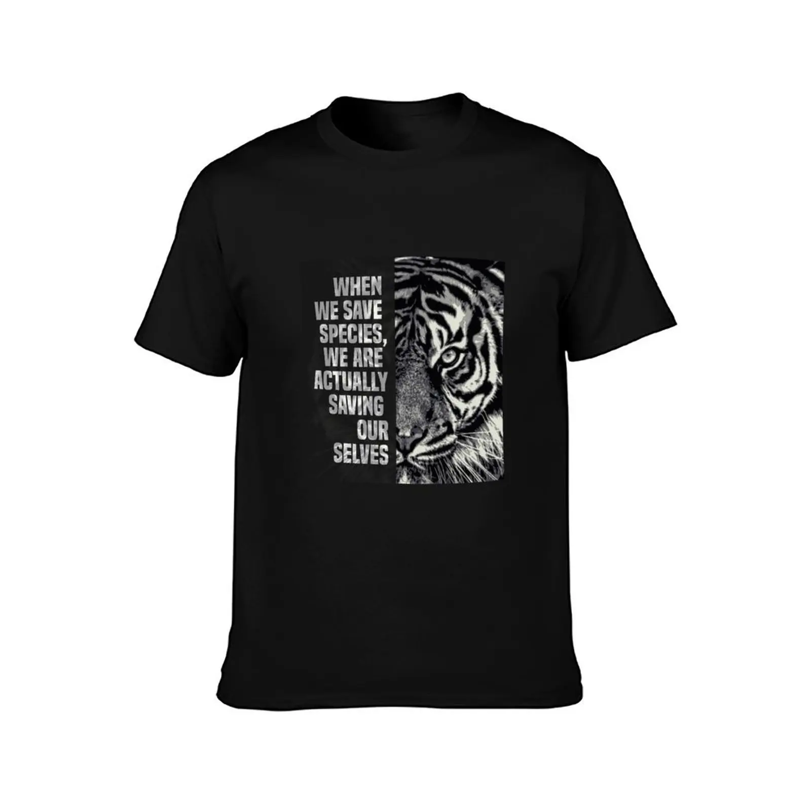 International tiger day (endangered animal tiger) T-Shirt Summer Casual Cotton Tee Oversized Streetwear Tops Unisex Men Women