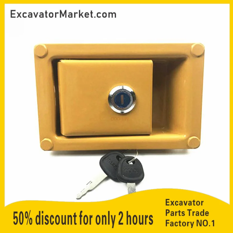 

Accessories For Excavator R150 210 215 225 305-5-7-9 Excavator Side Cover Lock Hydraulic Pump Door Lock Exterior Parts