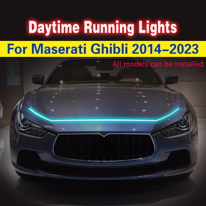 

1pcs Car DRL LED 12v Daytime Running Light For Maserati Ghibli 2014-2023 Flexible Decorative Atmosphere Lamps Ambient Lights