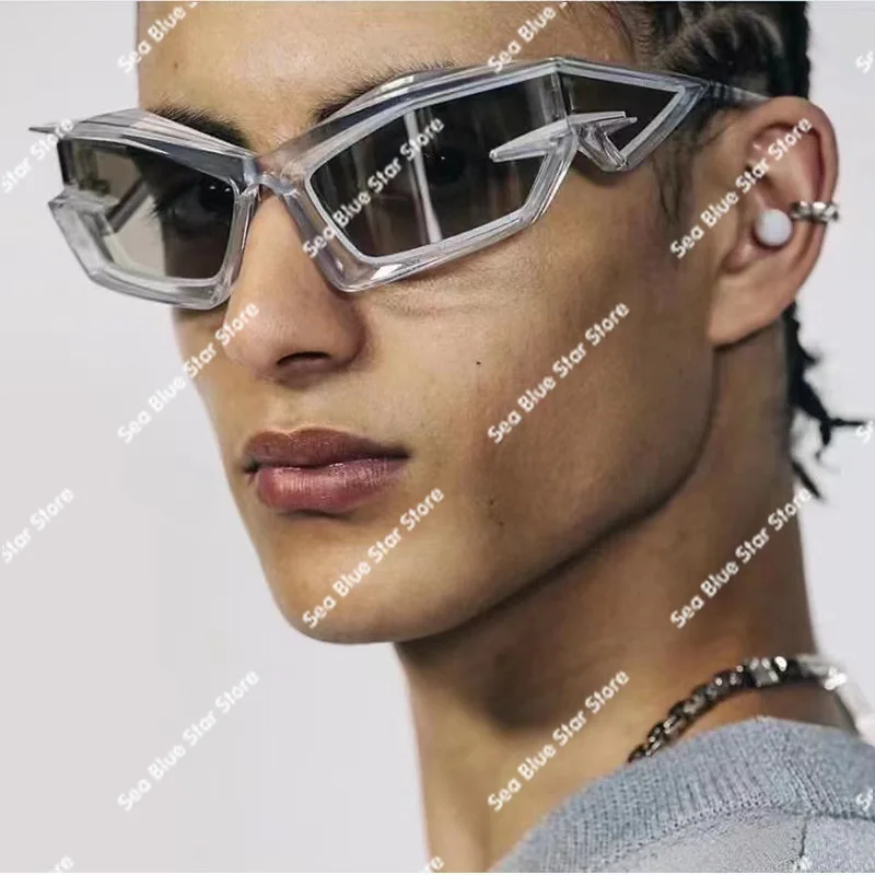 Cross-border new European and American futuristic technology sunglasses Y2K street show fashion sunglasses