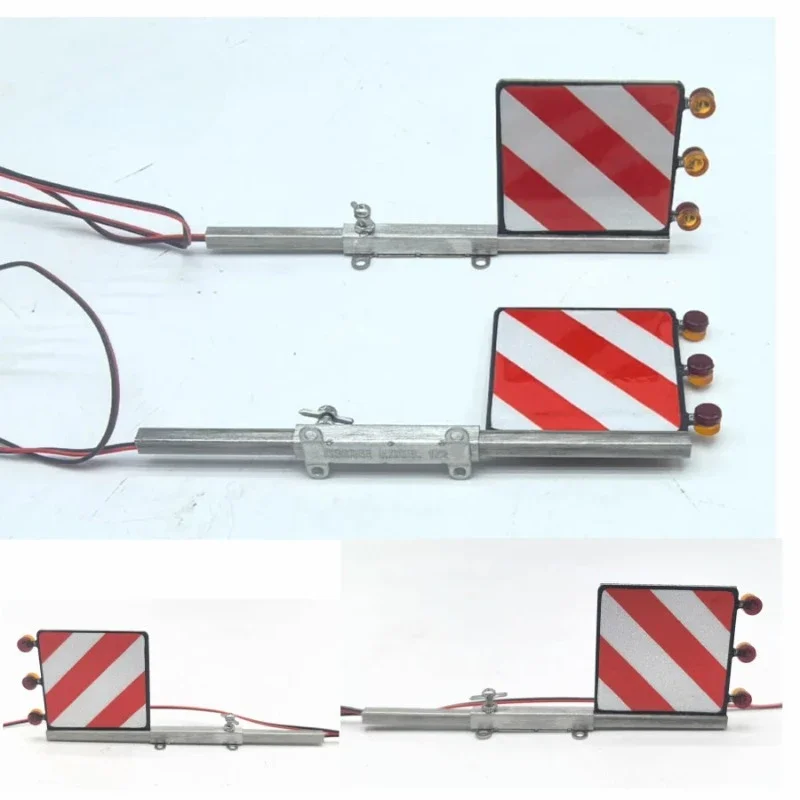LED 1 Paar Waarschuwingsbord Licht Voor 1/14 Tamiya RC Truck Auto Scania 770 s Volvo Benz diy Onderdelen speelgoed