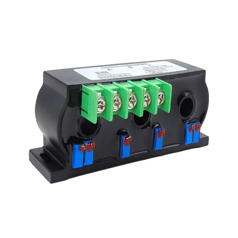 3 Phase Current Sensor Transmitter AC 50mA 100mA 500mA 1A 5A 10A 20A 50A 100A DC 4 20mA 10V 5V Three Phase Current Transducer