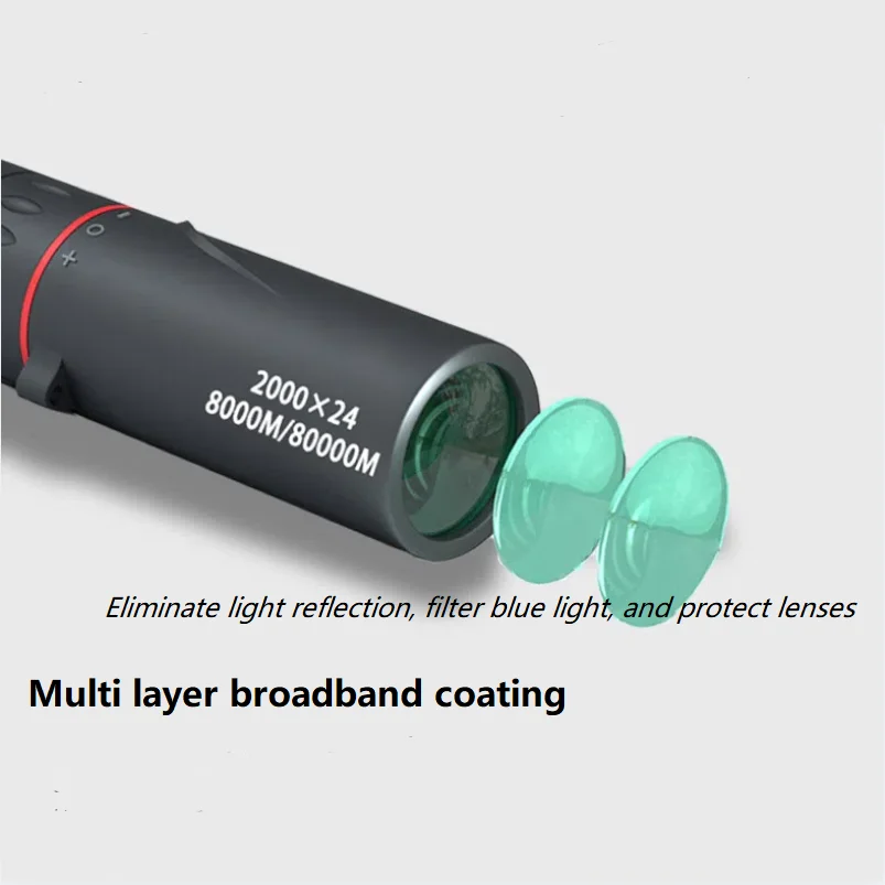 High definition monocular telescope with stand mini portable mobile phone telescope outdoor camping hunting bird watching image 2