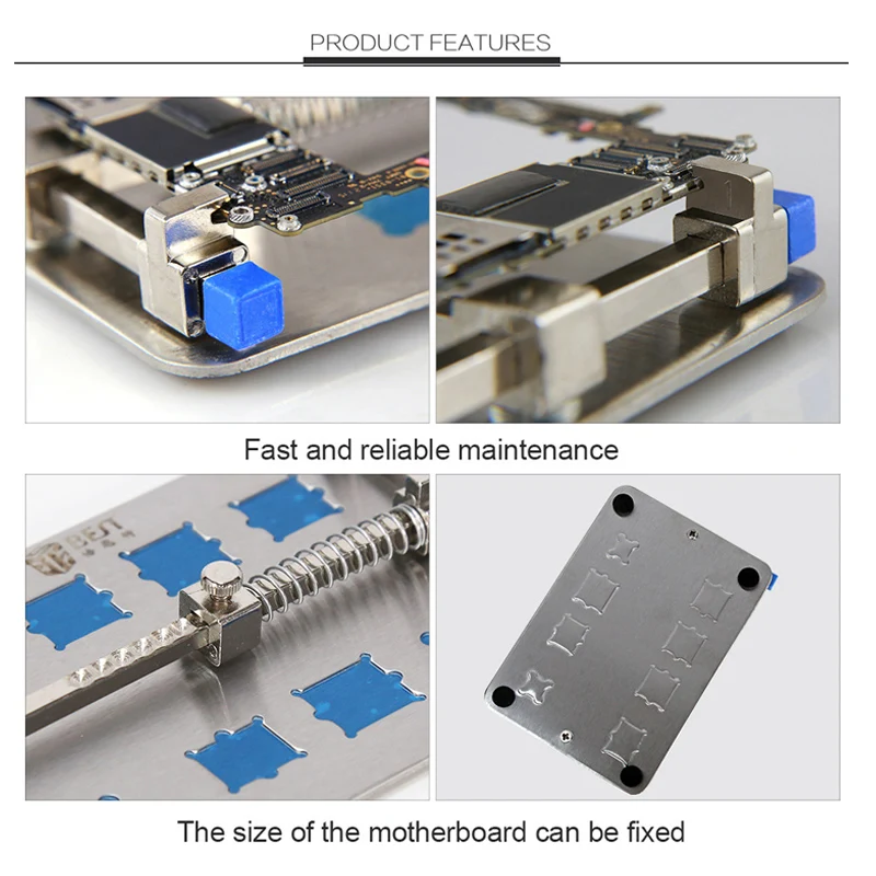 Pcbホルダー肥厚ステンレス鋼電話ic修理治具回路ボードsolering作業ステーションユニバーサルツール