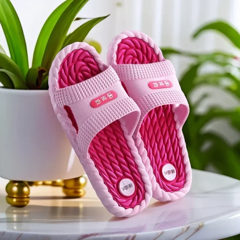 Non-Slip Lightweight Korean Massage Bathroom Shower Slippers