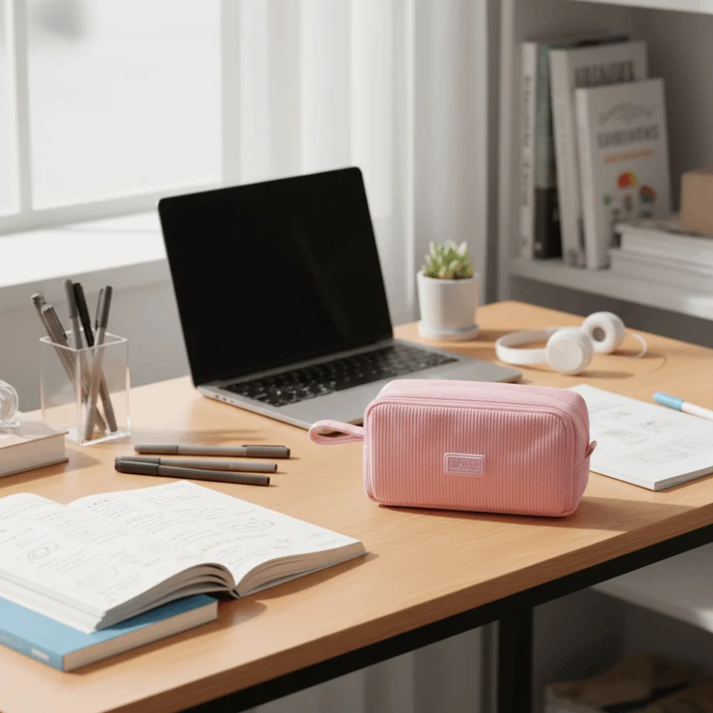 Многослойный пенал большой емкости, настольный органайзер, сумка-карандаш, вельветовый пенал на молнии, прочная портативная сумка для хранения, подарок