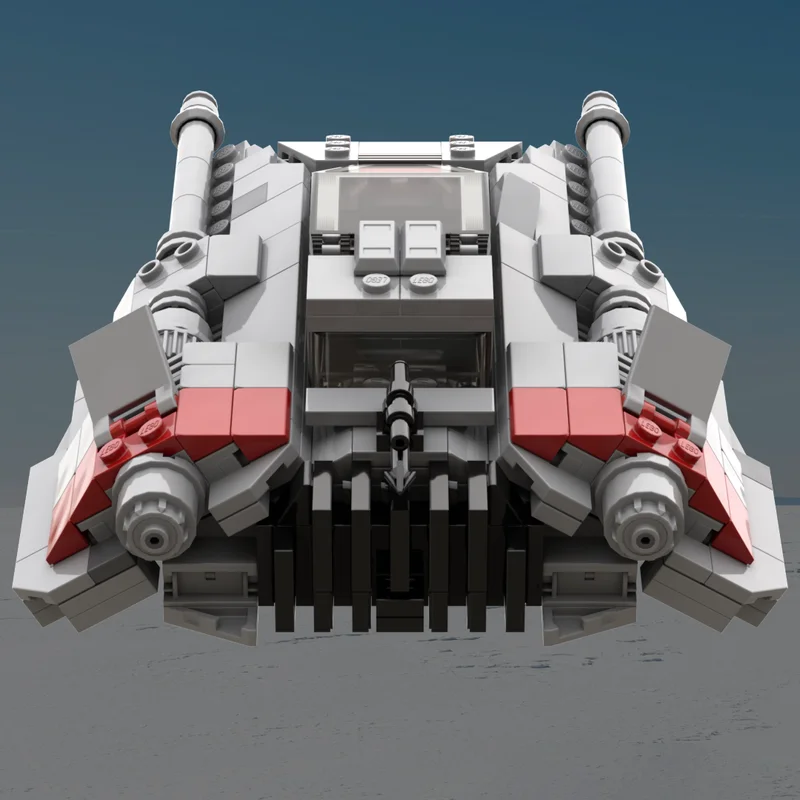 445-elementowy model śnieżnego samolotu z klasycznych filmów MOC, zabawka do samodzielnego montażu z klocków - prezent urodzinowy dla dzieci