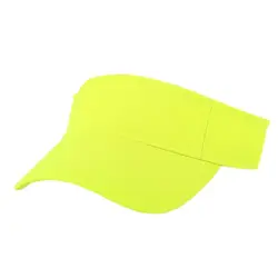 Adjustable Blank Sun Visors for Women Men Neon Yellow Sports Tennis Golf Sun Visor Cap Dusty Pink White Black