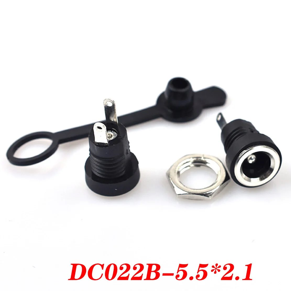 DC099 DC022B 5.5mm X 2.1mm Dc Power Jack Socket Female Panel Mount Connector Metalen DC-099 5.5*2.1 5.5*2.5mm